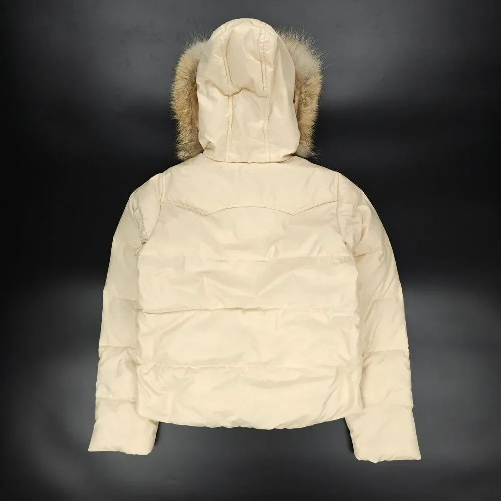 RALPH LAUREN Coyote Fur Down Parka Insulated Puffer Jacket Snow Ski Fleece Hood